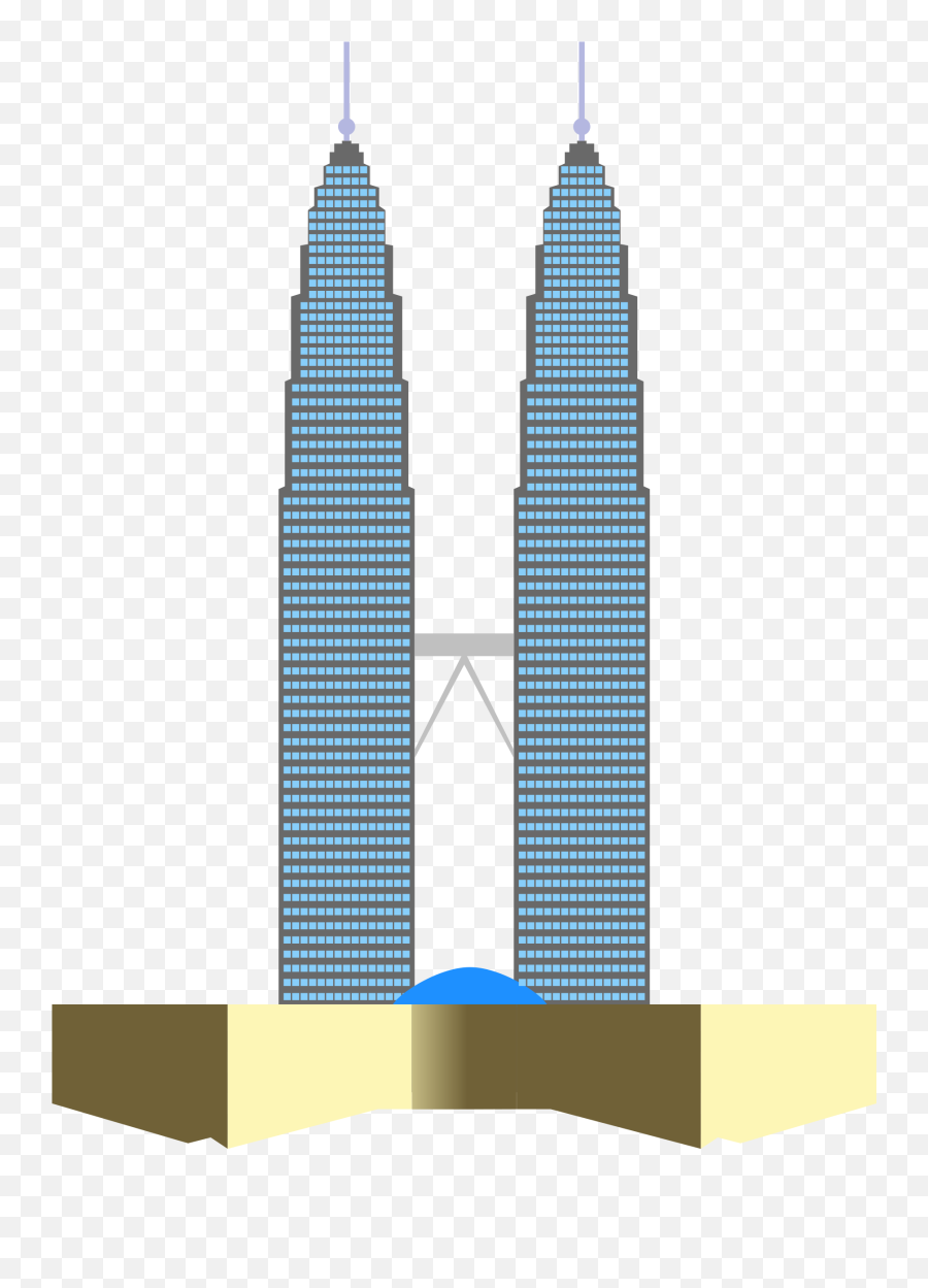 Petronas Twin Towers Png Image - Twin Tower Malaysia Clipart,Twin Towers Png
