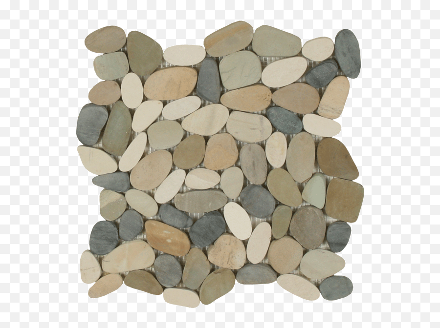 Sliced Pebbles - Botany Bay Blend Olivecreamblack Botany Bay Sliced Pebbles Png,Pebble Png