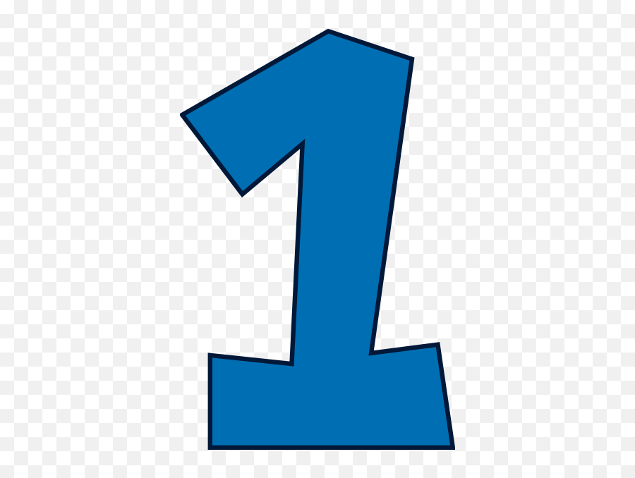 Number One Clip Art Blue - Number One Clip Art Png,Number One Png
