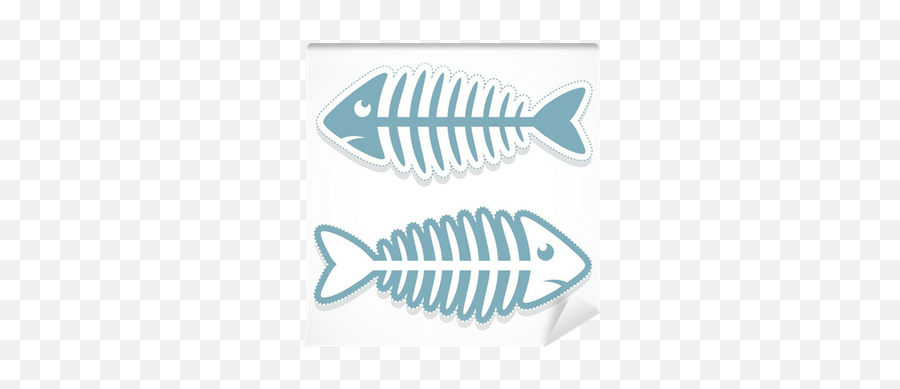 Fish Bone Sticker - Vector Illustration Wall Mural U2022 Pixers We Live To Change Fish Products Png,Fish Skeleton Png