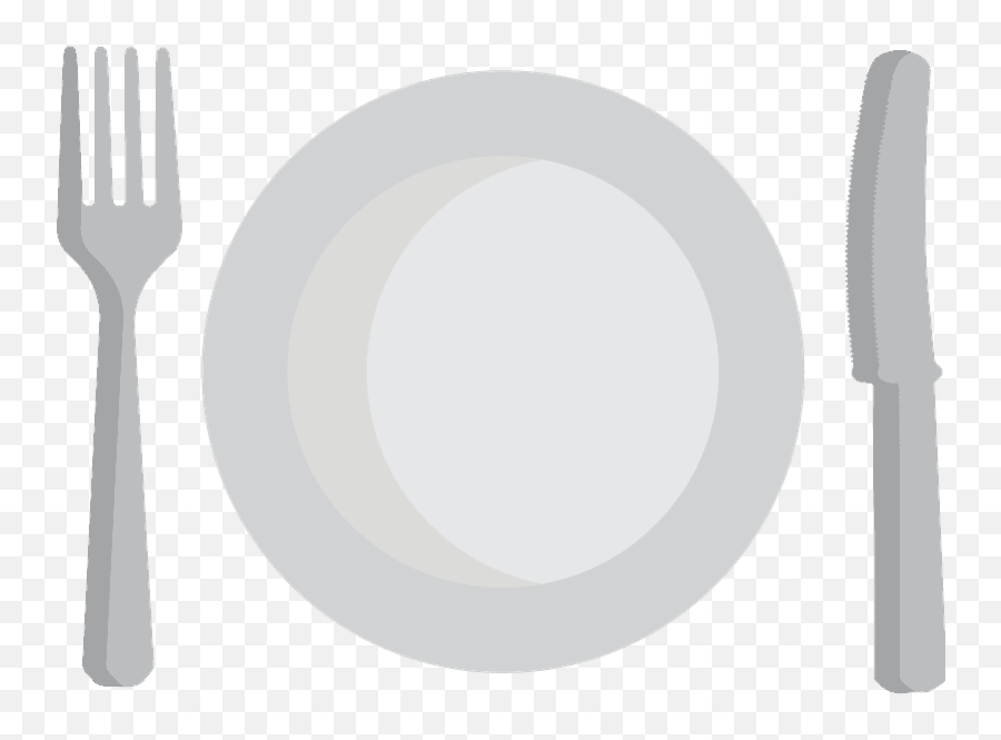 Fork And Knife With Plate Emoji Clipart - Plate Emoji Transparent Png,Knife Emoji Transparent