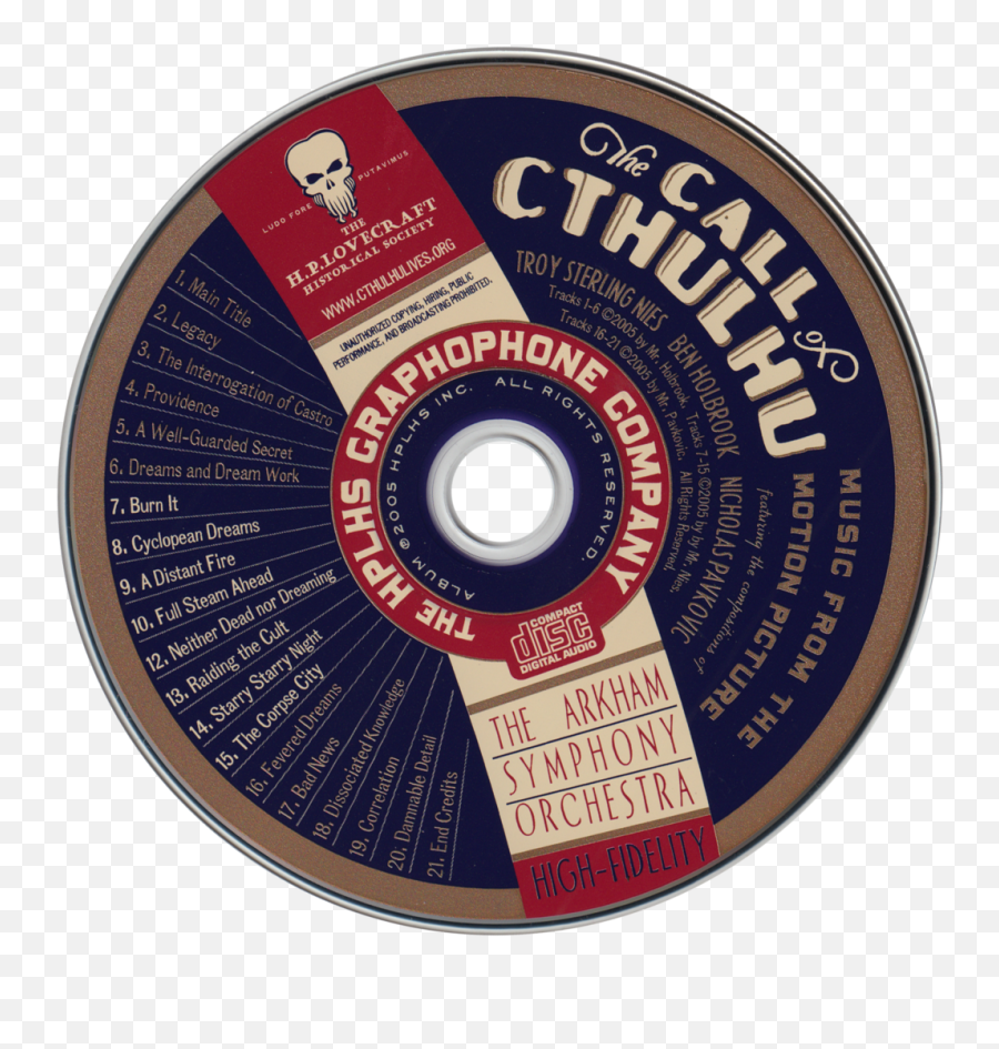 The Call Of Cthulhu - Soundtrack Optical Disc Png,Call Of Cthulhu Logo