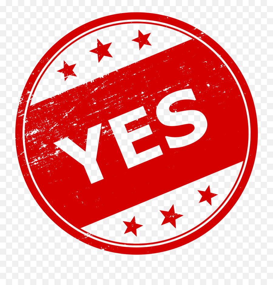 8 Yes No Stamp Png Transparent Onlygfxcom - Yes Stamp Png,Red Star Transparent Background