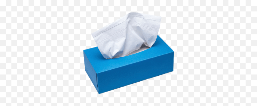 Facial Tissues Blue Box Transparent Png - Blue Tissue Box,Tissue Png