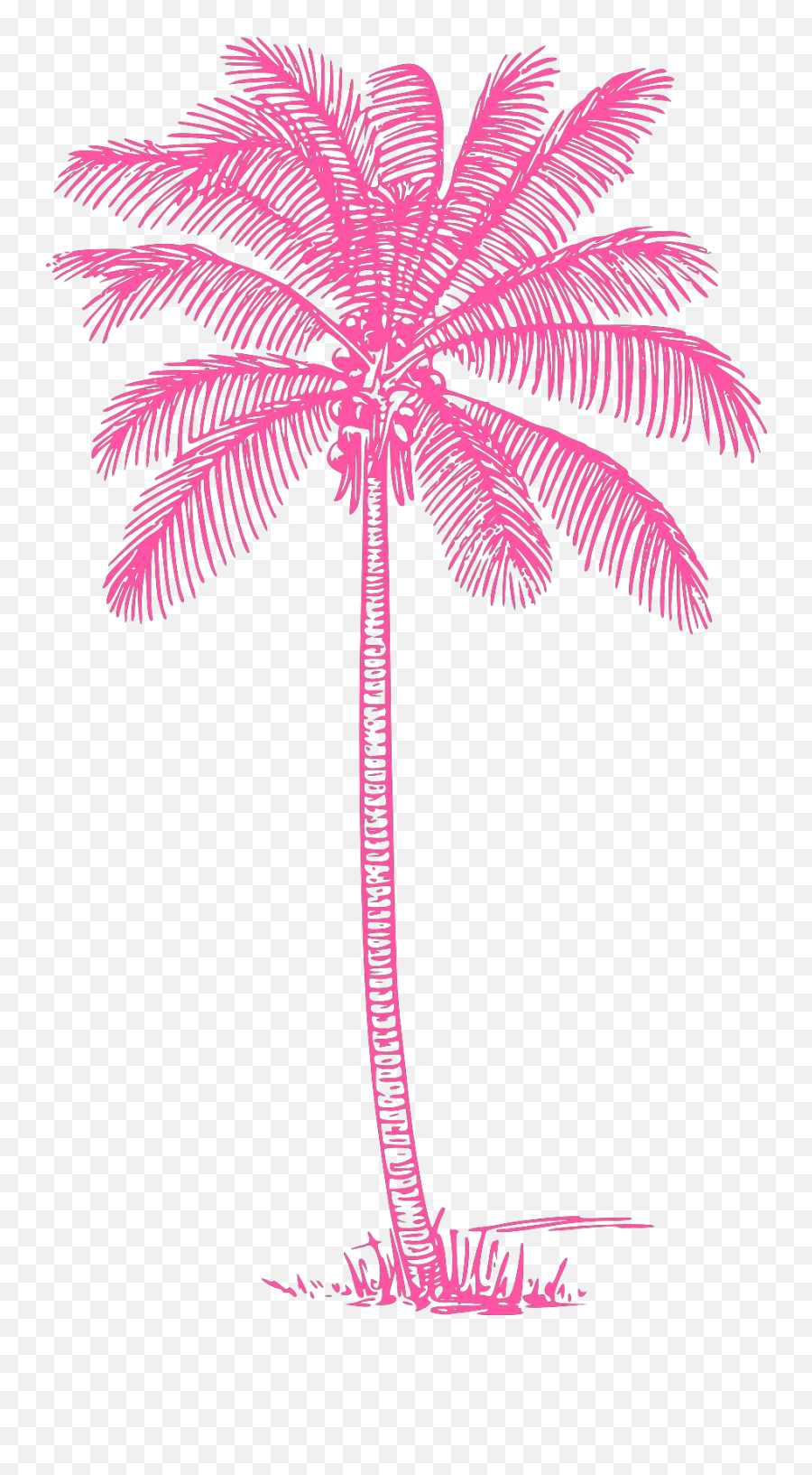 Download Pink Palm Tree Svg Vector Clip Art Svg Clipart Art Coconut Tree Design Png Free Transparent Png Images Pngaaa Com