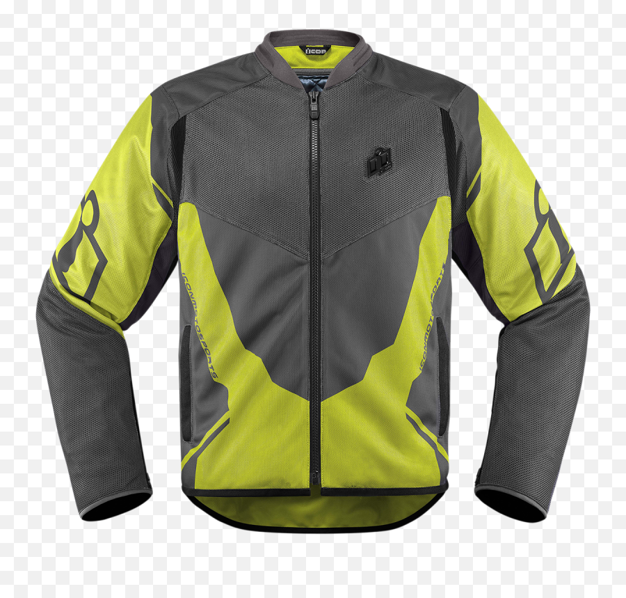 Icon Anthem 2 Mesh Jacket - Hi Viz Icon Jackets Png,Icon Leather Jacket