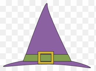 Cap Clipart Halloween - Purple Witch Hat png