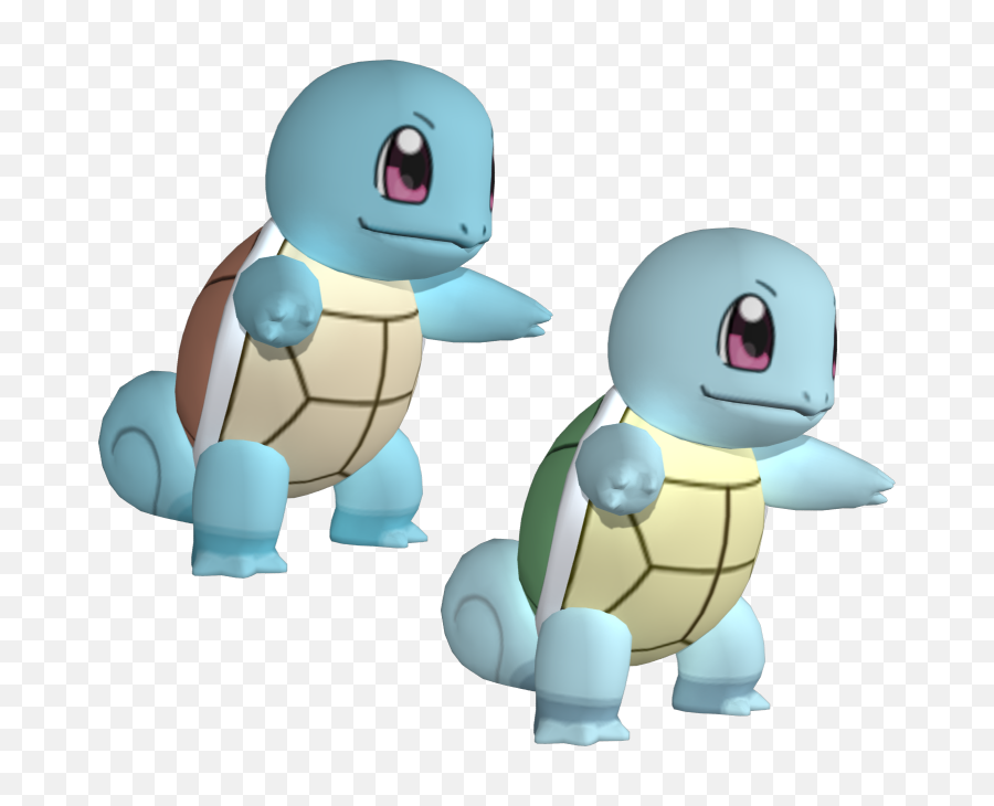 Squirtle Pokemon Free Model Dae Png Charmander - Squirtle 3d Model,Charmander Png