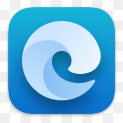 Microsoft Edge Alt Macos Bigsur - White Icon png