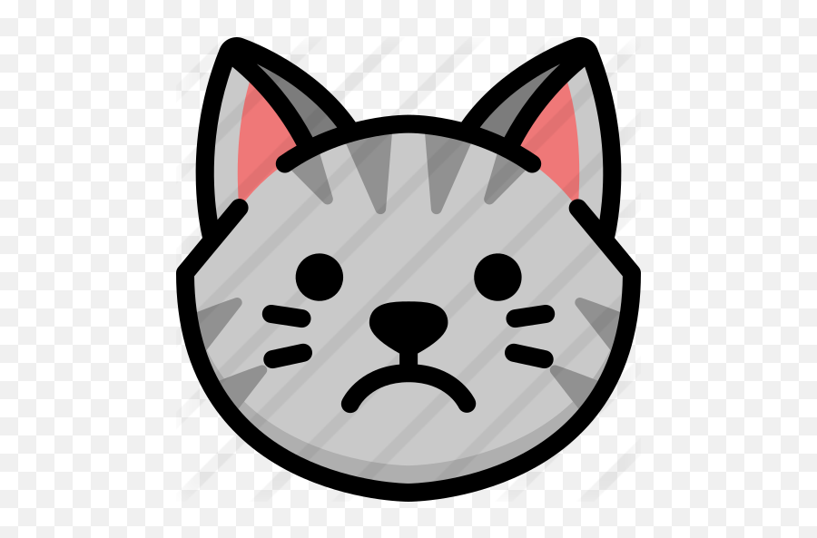 Sad - Free Animals Icons Emoji Angry Cat Face Png,Sad Cat Png
