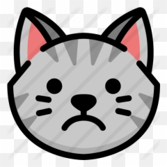 Sad - Free Animals Icons Emoji Angry Cat Face Png,Sad Cat Png