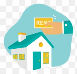 Rent Icon - Download in Flat Style Illustration png