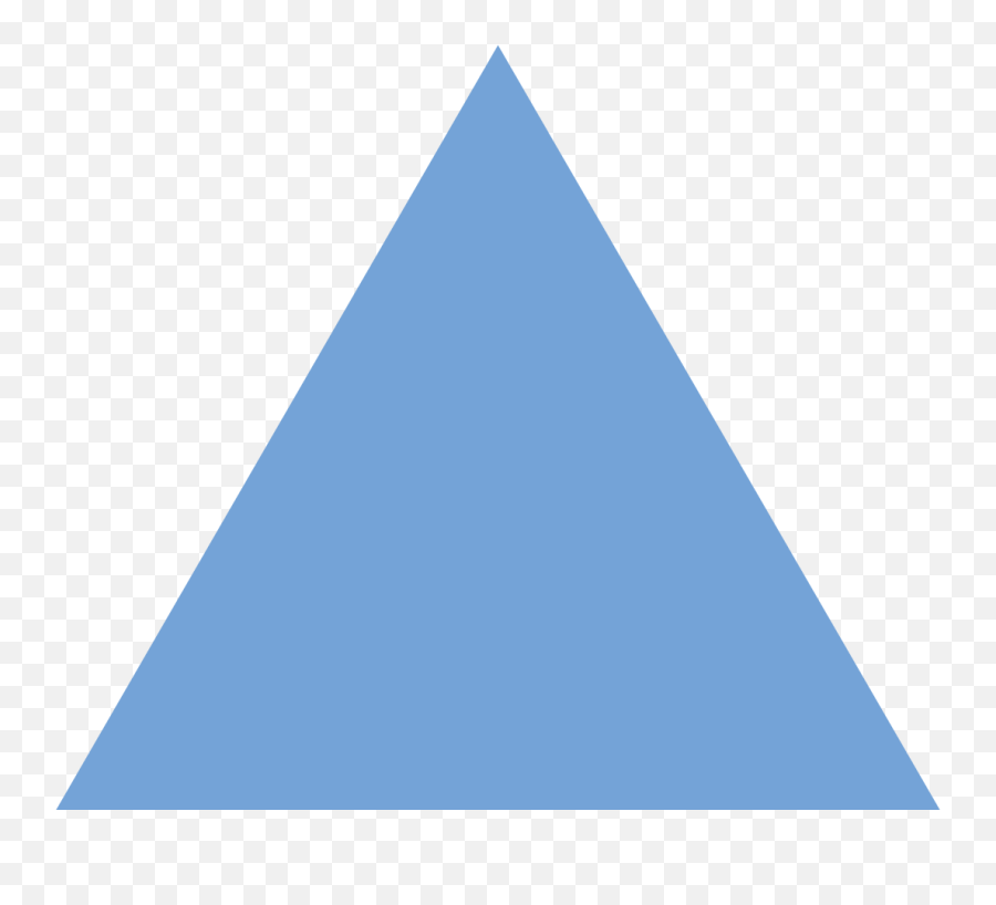 Trangle Blue Illustration In Png Svg - Pastel Blue Triangle,Triangle Icon Png