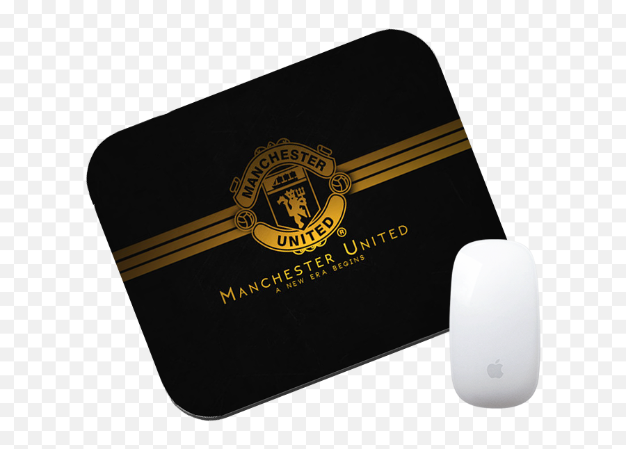 Manchester United Gold Mouse Pad - Skateboarding Png,Man United Logo