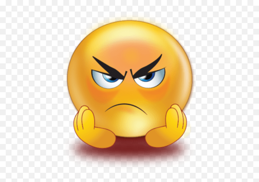 Angry Emoji Transparent Png Clipart - Download Hd Sad Emoji,Surprised Emoji Transparent Background