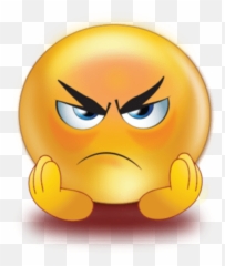 Angry Emoji Transparent Png Clipart - Download Hd Sad