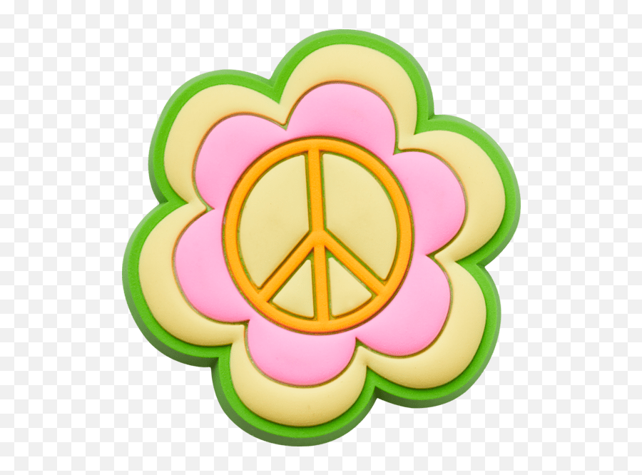 Peace Sign Flower Jibbitz Charms - Crocs Unter Den Linden Png,Peace Icon