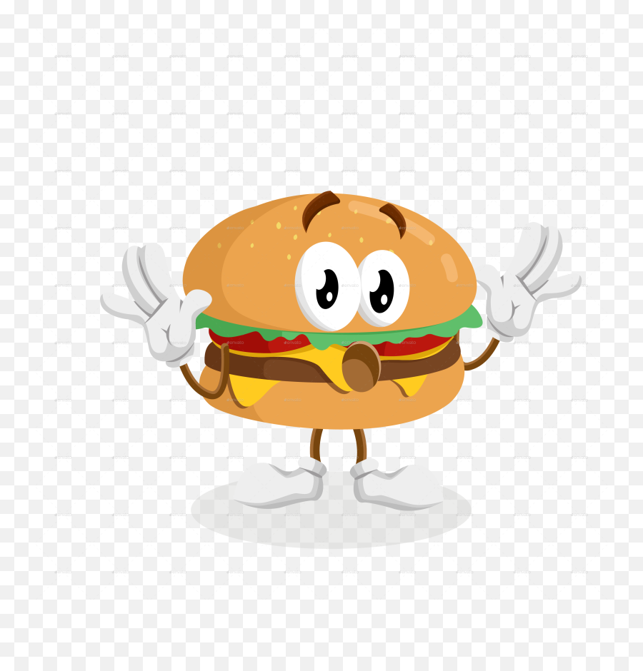 Burger Mascot By Artsawomateng Graphicriver - Selfie Burger Png,Burger Vector Icon