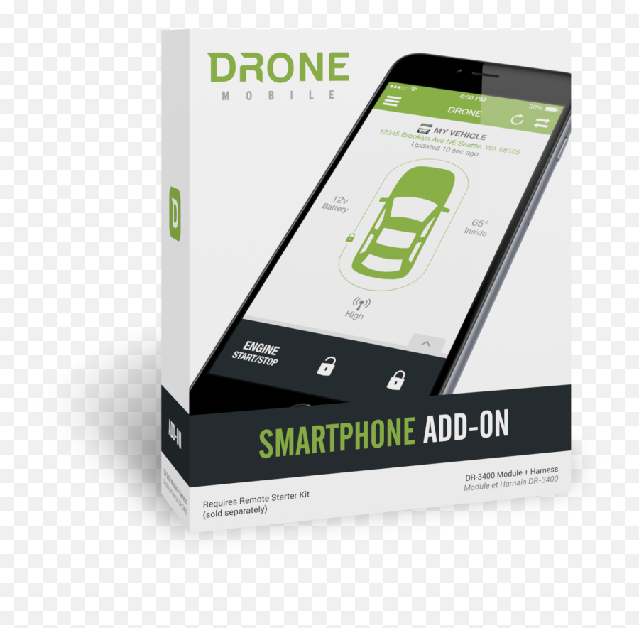 Dronemobile Lte Smartphone App - Remote Start Security Car Remote Started Obd Png,Remote Start Icon