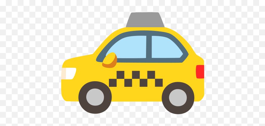 Taxi Emoji - Car Png,Taxi Icon Png