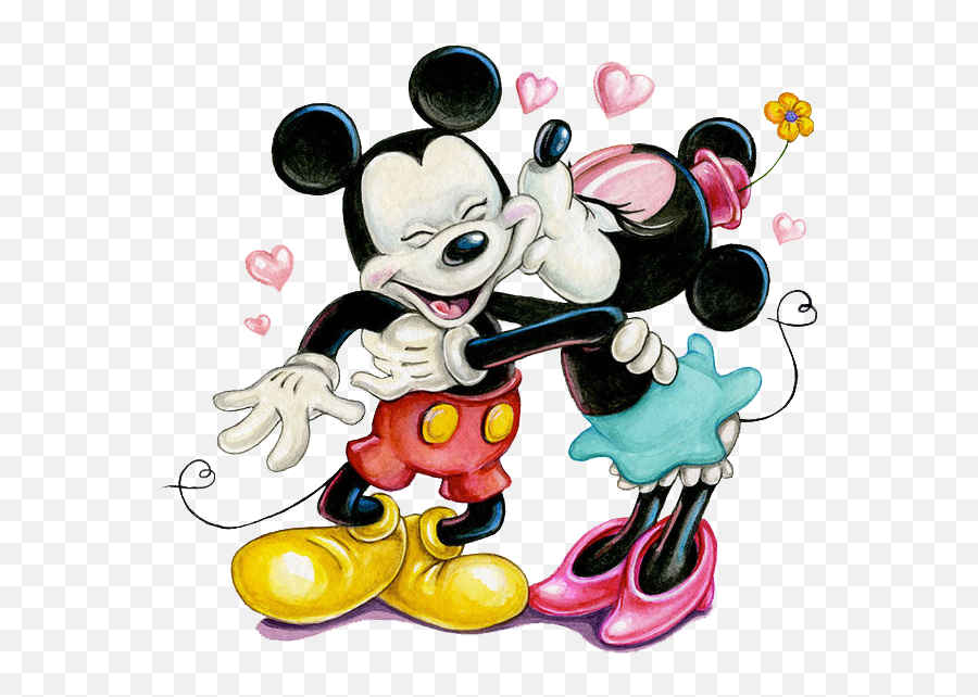 Love Clipart Mickey Transparent Free For - Mickey N Minnie Love Png,Mickey And Minnie Png