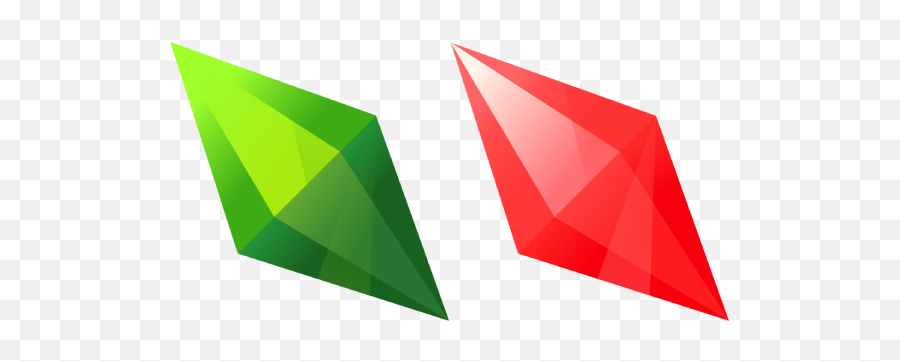 The Sims Plumbob Cursor - Triangle Png,Plumbob Png