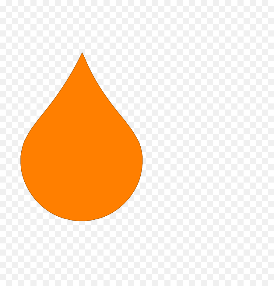 Download Orange Raindrop Png - Orange Water Drop Clipart,Raindrop Png
