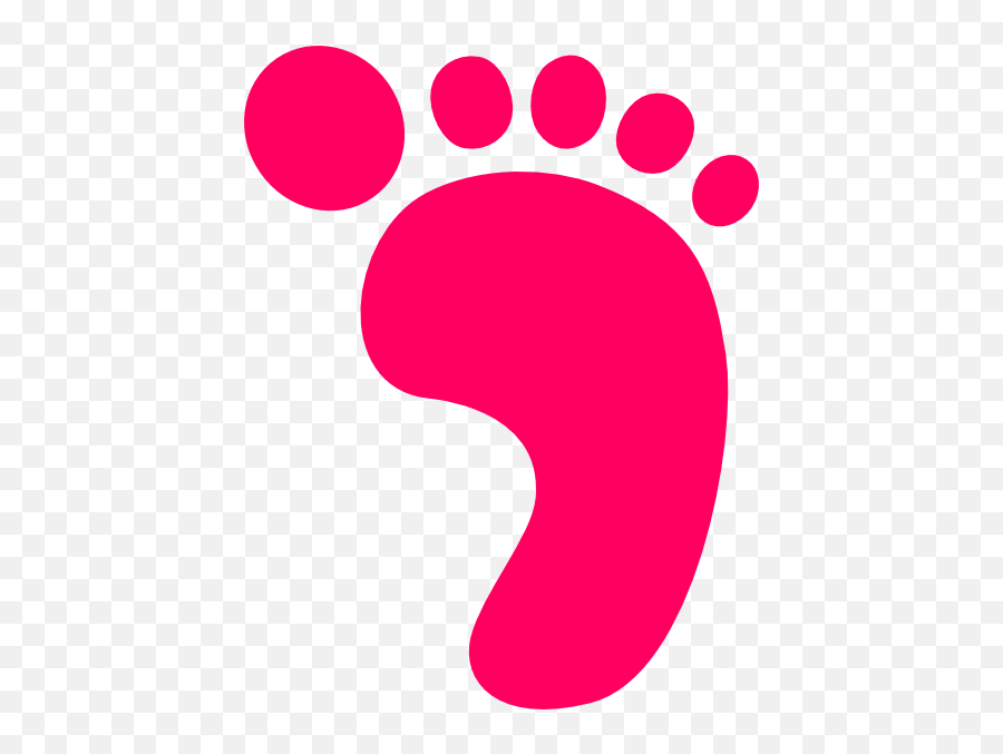 Footsteps Drawing Foot Step Transparent - Baby Footprint Clipart Pink Png,Footstep Png
