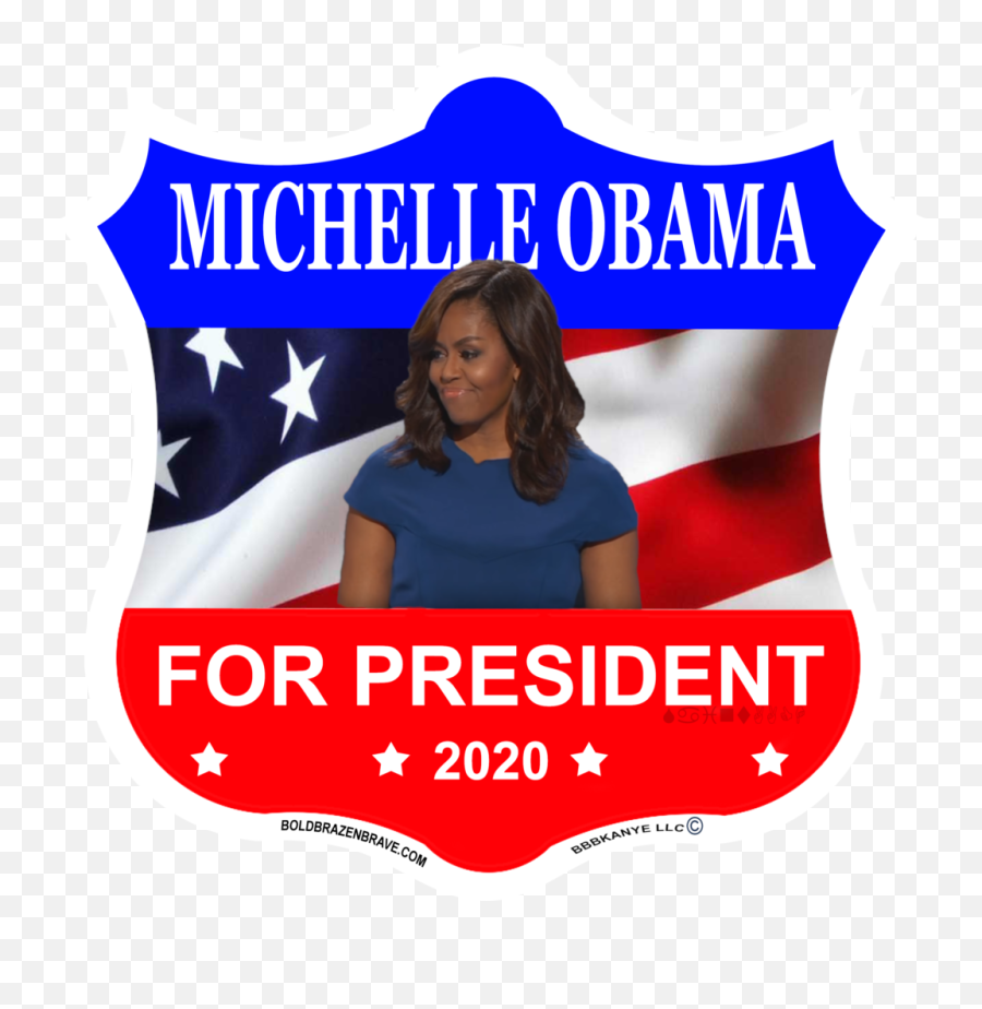 Michelle Obama - Bold Brazen Brave A Political Brand Colin Kaepernick For President Png,Michelle Obama Png