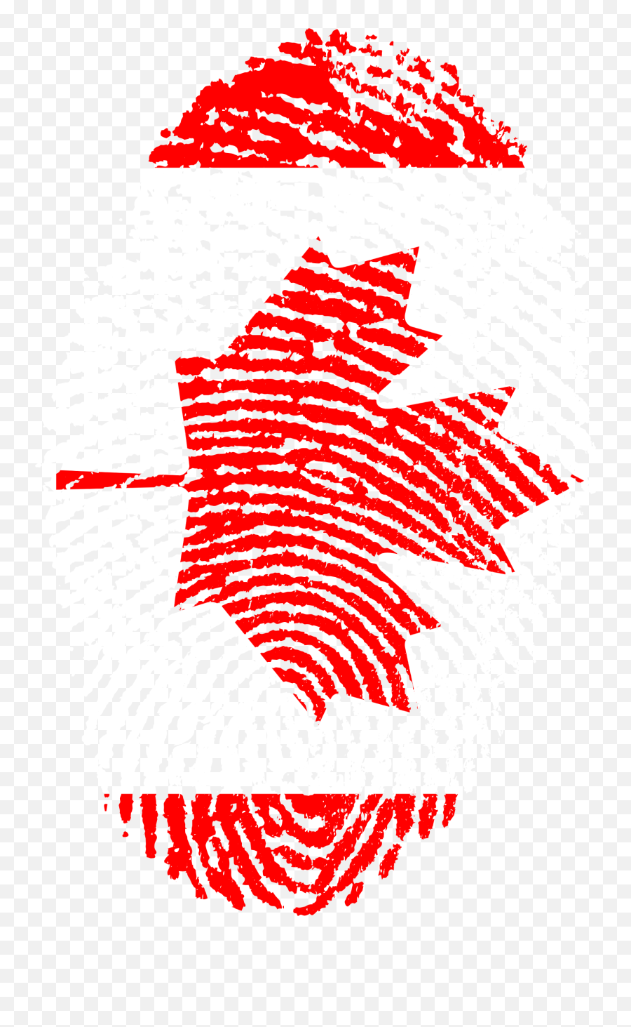 Canadaflagfingerprintcountrypride - Free Image From Challenges To Digital India Png,Thumbprint Png