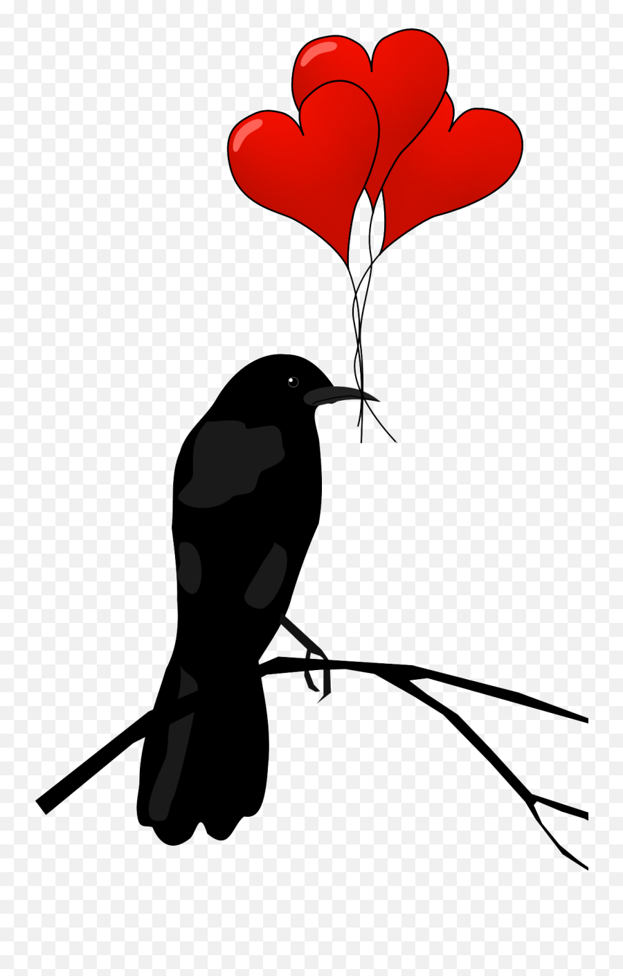 Raven Hearts Transparent - Love Sms To Girlfriend Png,Raven Transparent