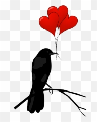Raven Hearts Transparent - Love Sms To Girlfriend Png,Raven Transparent
