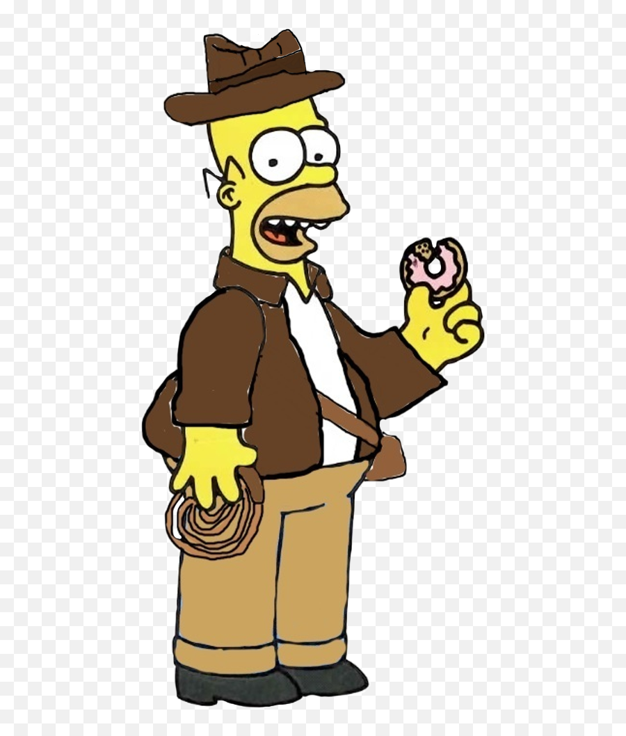 Indiana Jones Clipart Peter Griffin - Homer Simpson Eating A Homer Simpson Eating A Donut Png,Peter Griffin Png