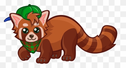 Red Panda Clipart - Animated Tail png
