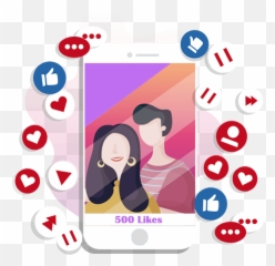 Instagram 500 Likes - Intéraction Sociale png