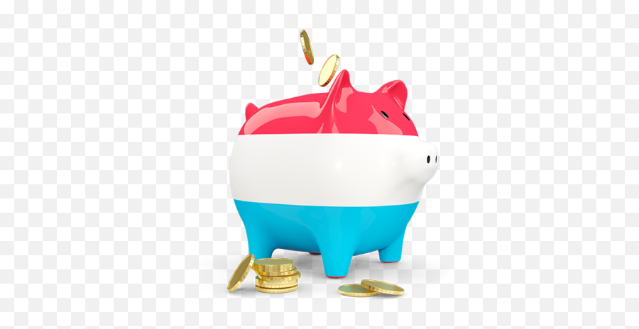 Piggy Bank Illustration Of Flag Luxembourg - New Zealand Piggy Bank Png,Piggy Bank Transparent Background