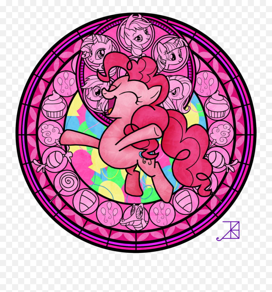 Pinkie Pie Kh Stained Glass Image That - Pocahontas Kingdom Hearts Png,Stained Glass Png