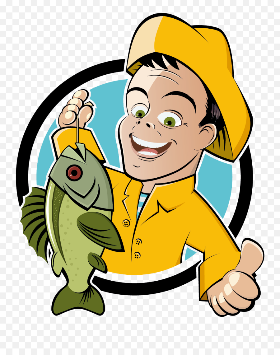 Fishing Cartoon Fisherman Clip Art - Fishing Cartoon Fish Man Cartoon Png,Fisherman Png