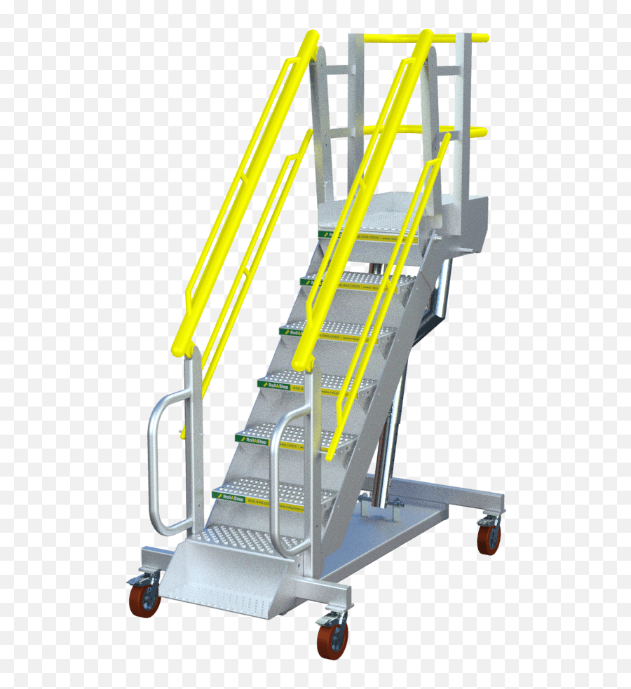 Rollastep G7 - 3075 High Selfleveling Stair U0026 Platform Ladder Png,Stair Png
