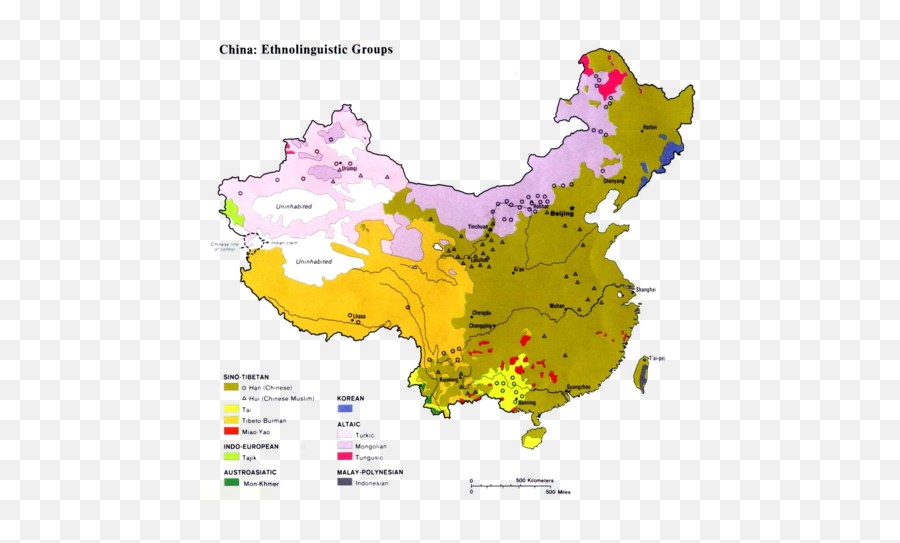 Download Hd Ethnolinguistic Map Of China - Thematic Map Of Map Of China Png,China Map Png