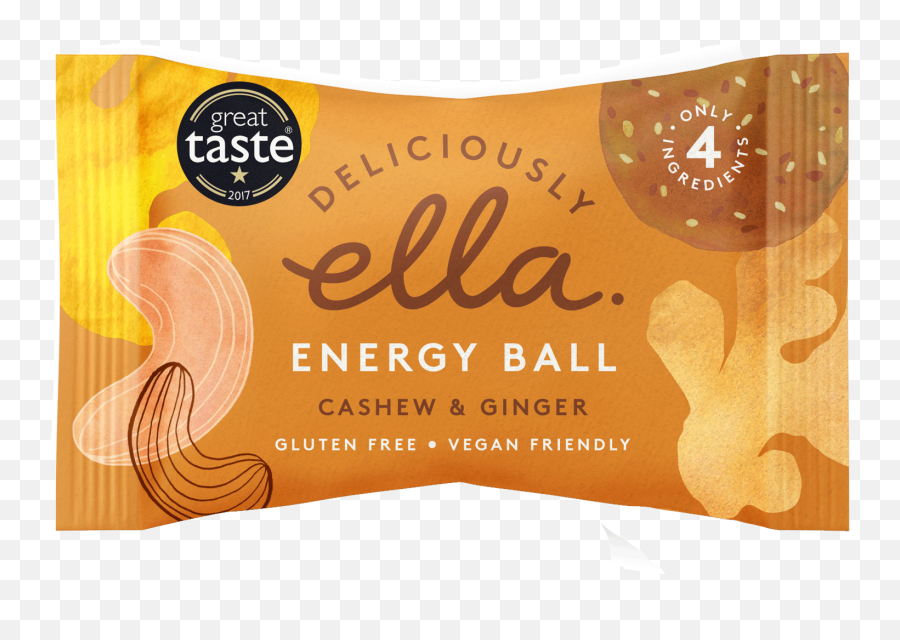 Deliciously Ella Cashew U0026 Ginger Energy Ball X - Deliciously Doppio Png,Ginger Png