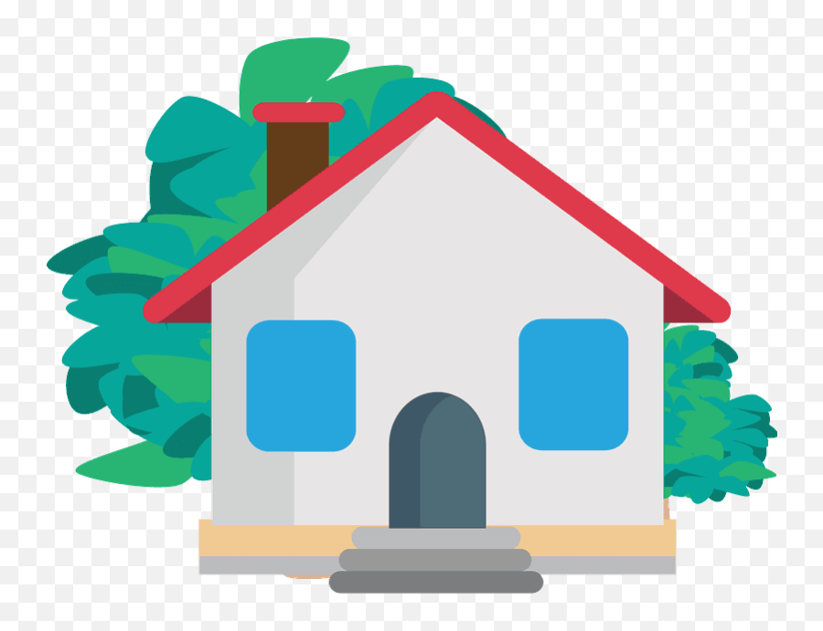 House With Garden Emoji Clipart - Restaurant Bakery Png,House Emoji Png