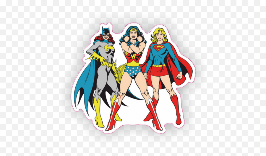 Transparent Batgirl Wonder Woman Supergirl - Wonder Woman And Super Woman Png,Wonder Woman Transparent