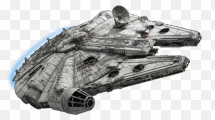 Download Free Png Millennium Falcon Vs Starship Enterprise - Png Transparent