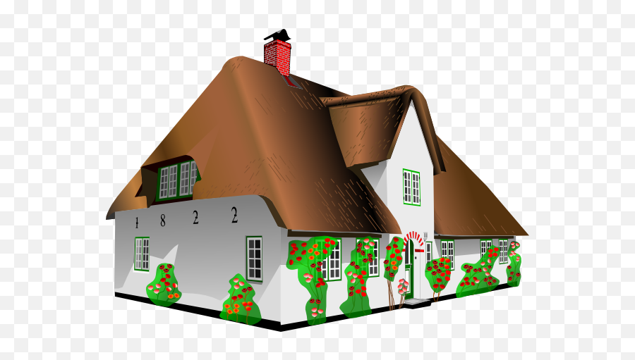 Cottage House Clip Art - Vector Clip Art Online Transparent Cottage Png,Cottage Png