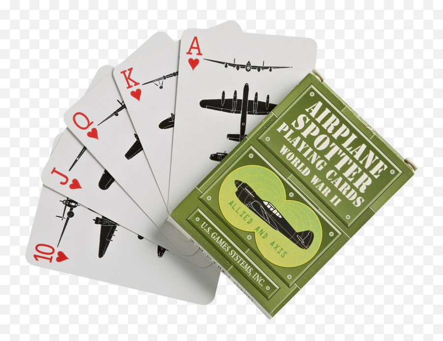 Wwii Airplane Spotter Playing Cards - Playing Card Png,Poker Cards Png
