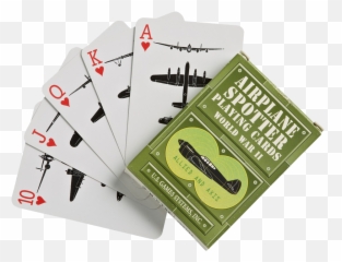 Wwii Airplane Spotter Playing Cards - png