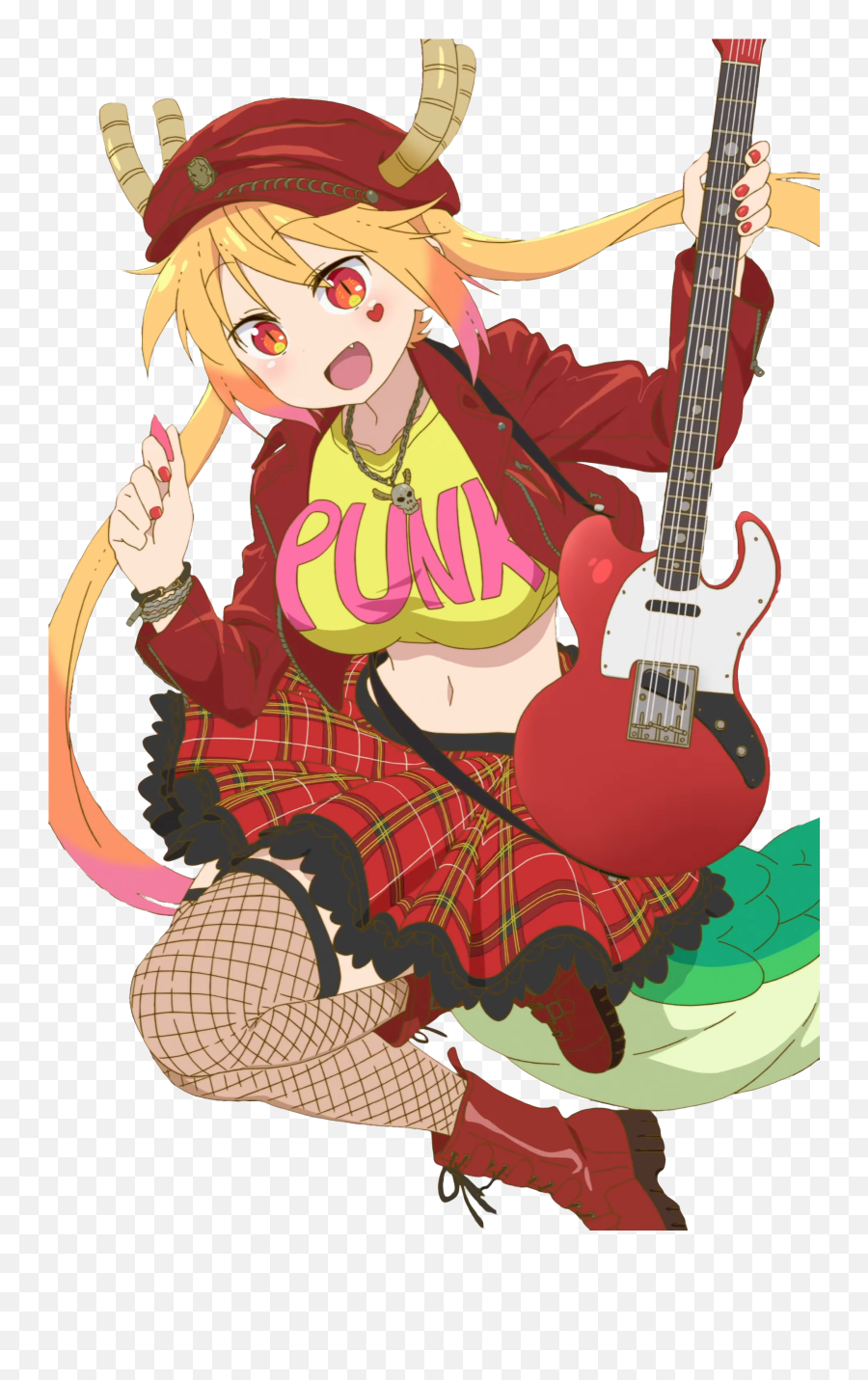 Transparent Punk - Rock Tohru Miss Kobayashiu0027s Dragon Maid Dragon Maid Tohru Punk Png,Tohru Png