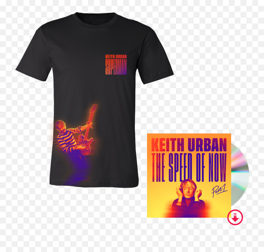 Superman T - Shirt The Speed Of Now Part 1 Cd Keith Urban The Speed Of Now Pt 1 Png,Superman Transparent