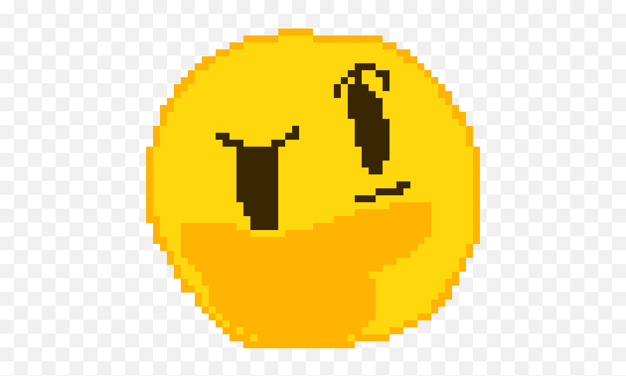 Thinking Emoji Pixel Art - League Of Legends Logo Pixel Art Png,Thinking Emoji Transparent